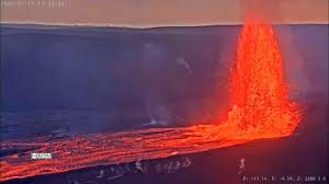 Tall fountain of lava spotted inside Hawaii’s Kilauea Volcano