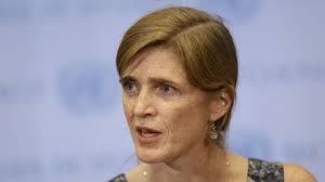 US Ambassador to the United Nations Samantha Power (photo credit: AP/Seth Wenig/File) - UN-Syria_Horo-e1392166359680