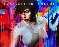 Image of Ghost in the Shell movie poster with Scarlett Johansson