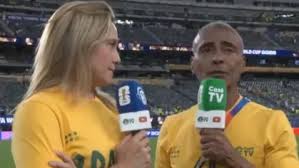 Romário alfineta Fernanda Gentil ao vivo: “Não entende muito de futebol"