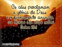 Resultado de imagem para os ceus proclamam a obra de deus