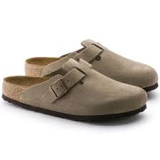 Birkenstock Boston Soft Footbed Unisex Clog Taupe Suede Leather – Carr's Boots & Western Wear
