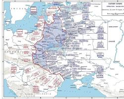 Image of map showing the extent of the Soviet advance during Operation Bagration