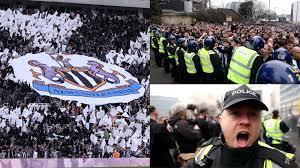 VIDEO: Fights break out outside St. James' Park in ugly scenes before Tyne-Wear derby between Newcastle and Sunderland