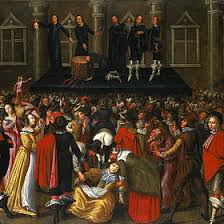 The execution of Charles I, 1649