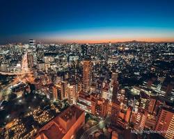 東京タワーからの夜景の画像
