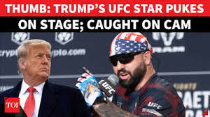WILD MOMENT: Trump's UFC Star HUMILIATES Himself On Stage; Shock VOMIT Stunt Backfires