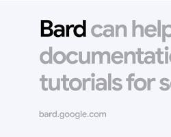 Google Bard generating documentation for code