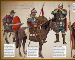 Image of Carolingian infantry medieval soldier