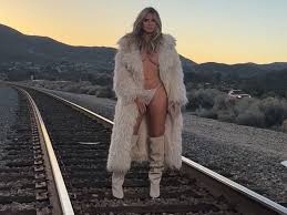 Heidi Klum Shirtless Under Fur Coat Teasing New Song With Diplo