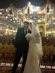 Ziggy Gruber and his bride, Mary McCaughey, tied the knot Thursday, July 18, at the Dohany Street Synagogue in Budapest, Hungary. (Paula Murphy photo) - photo-2-001
