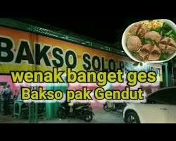 Gambar Bakso Klenger Pak Gendut di Solo