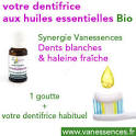 Huile essentielle dent blanche