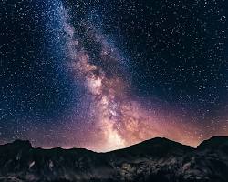 Image of Enchanted Rock State Natural Area at night