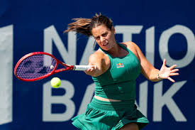 Emma Navarro competing at the US Open