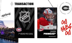 Canadiens acquire seventh-round pick from Carolina