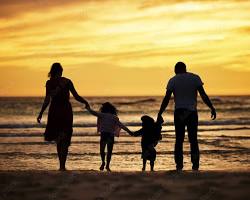 Image of family holding hands