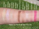 Makeup forever star powder swatches
