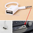 Aux audio plug jack to usb