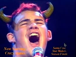 &quot;Crazy James&quot;: Queen with horns. Okay, so it&#39;s completely unsurprising that Aspergers Idol James Durbin survived into the Top Twelve. - crazyjames