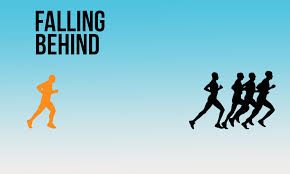 英和画像辞典：(falling behind)の関連画像一覧！