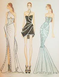 Image result for simple dress fashion design sketch