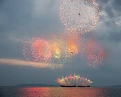 보령 머드 축제 불꽃놀이 이미지