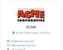 Image of Acme Corp secondary logo