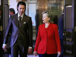 Image result for hillary clinton with gaddafi son