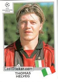 Thomas Helveg (Milan AC). Sticker 298. Panini UEFA Champions League 1999-2000 - 298