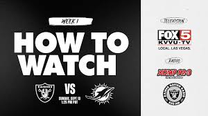 Las Vegas Raiders prepare to face the Miami Dolphins in Week 1