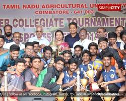 Image of Tamil Nadu Agricultural University students participating in a sports event