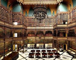 Real Gabinete Português de Leitura Rio de Janeiro interior, gerada com IA