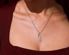 Voylla silver pendant with heart and infinity motifs