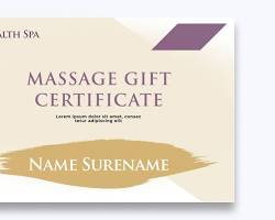 Masaj hediye sertifikası resmi