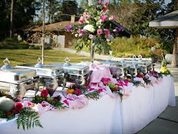 Image result for buffet table with flowers