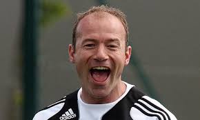 Newcastle United&#39;s manager, Alan Shearer, has stayed upbeat in training before the must-win match against Aston Villa. Photograph: Lee Smith/Action Images - Alan-Shearer-Newcastle-001