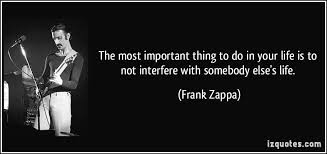 The most important thing to do in your life is to not interfere ... via Relatably.com