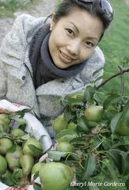 Cheryl Marie Cordeiro, autumn pear picking 2011, Swedish west coast. After work and back home, pear picking in the garden this autumn, 2011, where they sat ... - 22sept2011-036