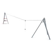 Steel Framed Aerial Cableway - 30m | Online Playgrounds