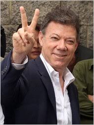 John Vizcaino/Reuters. News about Juan Manuel Santos, including commentary and archival articles published in The New York Times. - COLOMBIA-articleInline