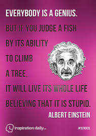 Einstein fish quote poster - Inspiration Daily via Relatably.com