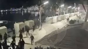 Police have to intervene in force during huge confrontation between Hajduk and Ajax fans