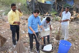 Image result for team of tmkoc in safai abhiyan