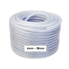 PVC HOSE Pipe Reinforced Clear Flexible Braided Food/Oil ...