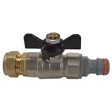 Adaptor Valve to Link A 15mm Copper Water Supply Pipe to A ...