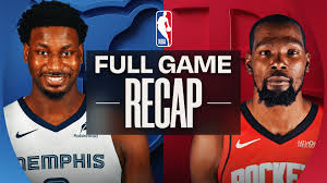 Game Recap: Rockets 108, Grizzlies 99
