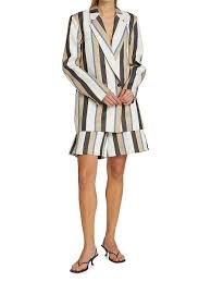 Co striped linen trouser shorts - mutlistripe - Product from Editorialist