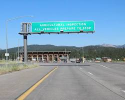 Image of California border inspection station