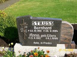 Grab von Anna Struss (geb. Eilers) (21.08.1912-06.01.1999 ...